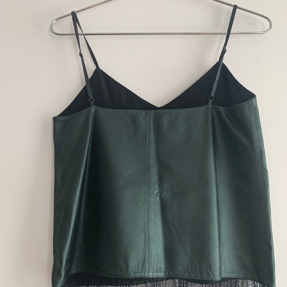 The Kooples Leather and Lace Tank Top - Picture 2 of 5